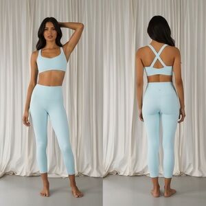 Lululemon align high rise pant legging 25” size 6 in icing blue